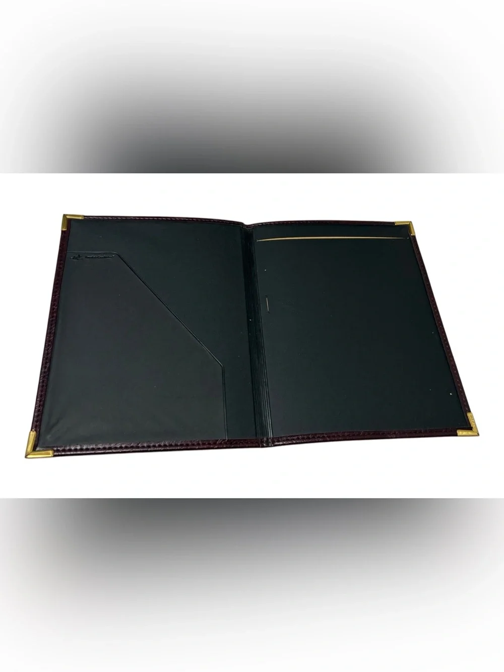 Vintage Hazel Americas Case Maker Padfolio Burgundy Leatherette Portfolio USA